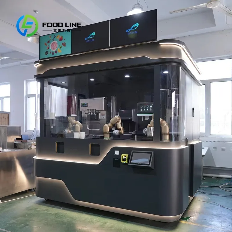 Commercial Robotic Coffee Arm Collaborative Barista Machine Automatic Latte Art Serving Robot for Cafe Shop Customized