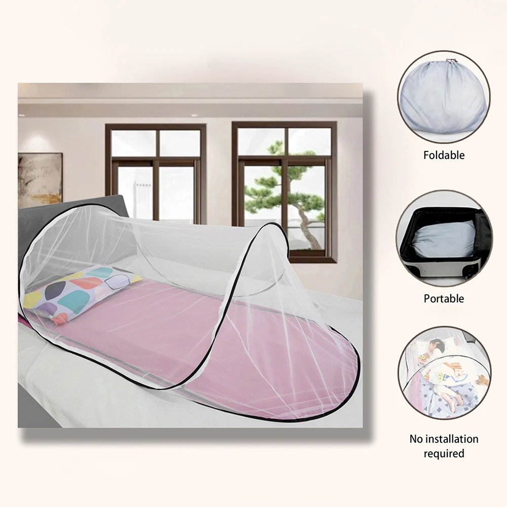 Outdoor Camping Mosquito Nets Family Picnics Travel Mosquito Net Foldable Portable and Installation Free Mosquito Nets Bed Tent