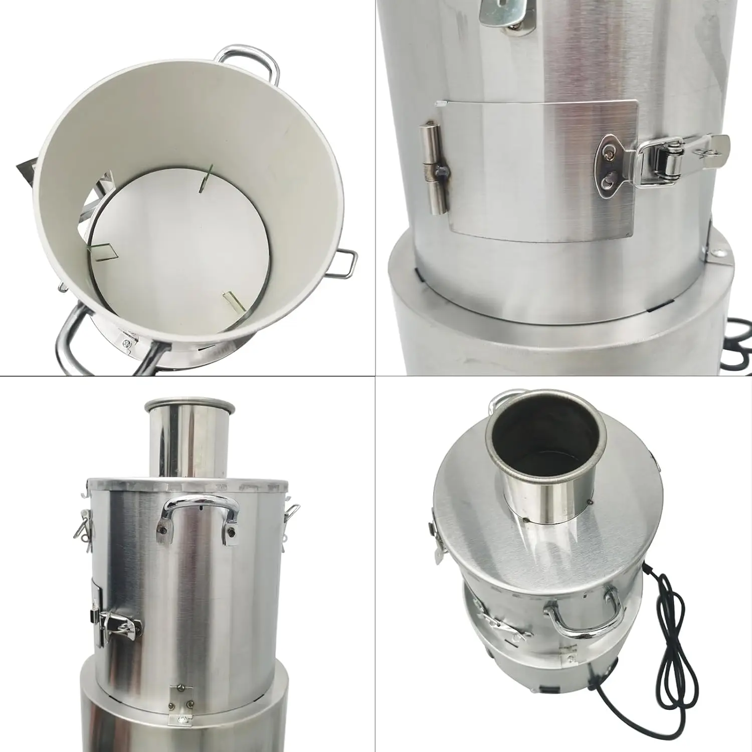 Commercial Electric กระเทียม Peeler เครื่อง Peeling สแตนเลส Commercial ทั้งกระเทียม Skin Remover Peeler เครื่อง 110V 200W