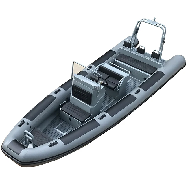 البناء الثقيلة 23ft RHIB700 الألومنيوم بدن أوروبا باترول قارب RIB قابل للنفخ هيبالون/PVC لأعماق البحار