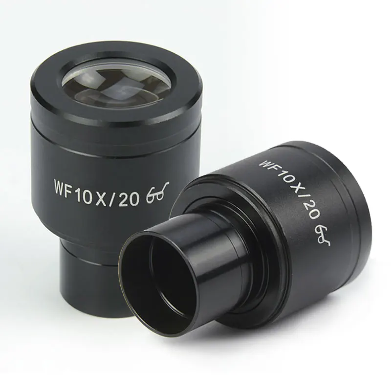 WF10X 20mm Biological Microscope Eyepiece 23.2mm Caliber High Eye Point Wide Field Ocular Lens Microscopio Accessories