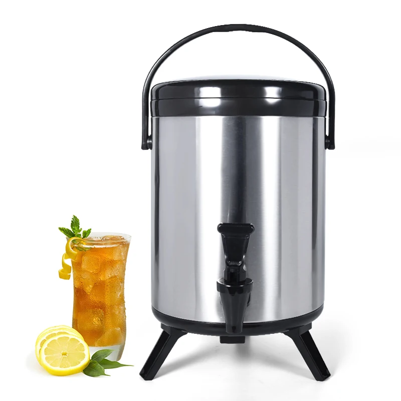 

High quality MOSEENER Stainless Steel Insulated Barrel Double Walled Beverage Dispenser with Spigot for Bubble Boba Juice Milk T