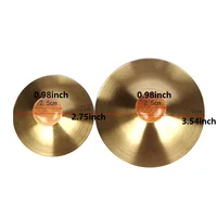 Finger Cymbals With Wooden Handles Mini Marching Cymbals Hand Cymbal Belly Dance Musical Instrument For Dancer Party 5