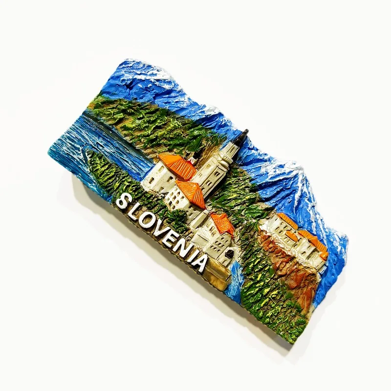 جمهورية سلوفينيا ملصقات الثلاجة بحيرة بليد هدايا تذكارية للسفر لوبيلانا مغناطيس الثلاجة ديكور المنزل هدايا الزفاف