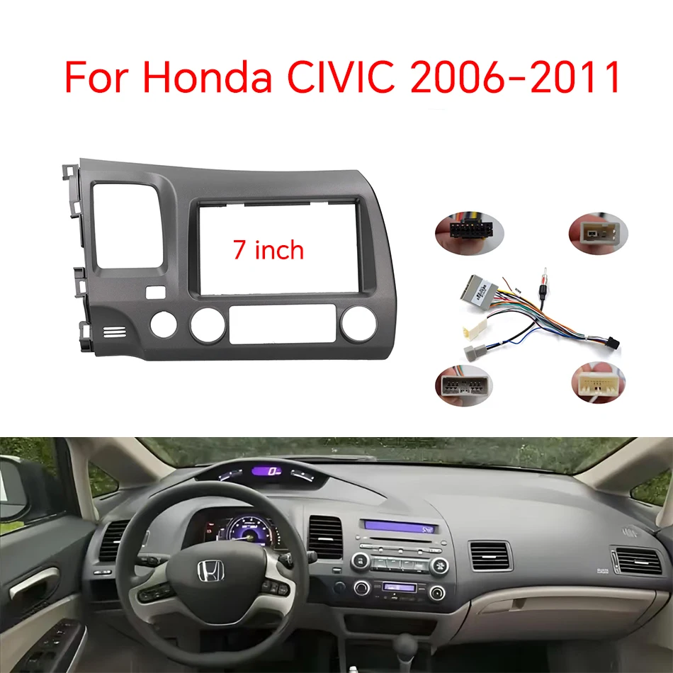 

LHD 7-дюймовый для Honda CIVIC 2006-2011 автомобильный радиоприемник Android стерео GPS MP5 плеер панель корпус рамка