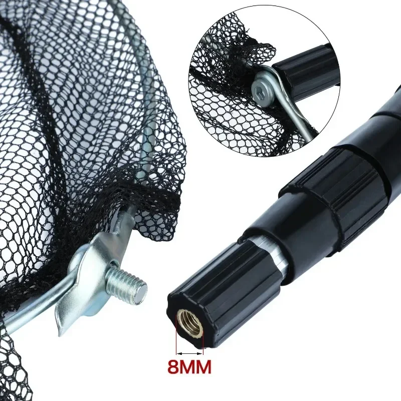 Fishing Net and Rod Set 1.5m/1.7m/2.1m Scalable Pole Removable 35cm/40cm Fishing Net Telescopic Pole Handle Fishing Tackle