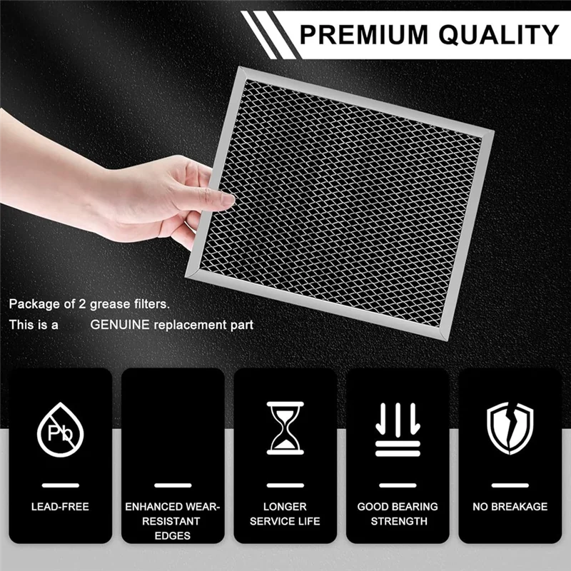Стабильный сменный фильтр 2 шт. для B.Roan 970076, фильтр вытяжки 41F 10,5 x 8,75 дюйма для вентилятора плиты