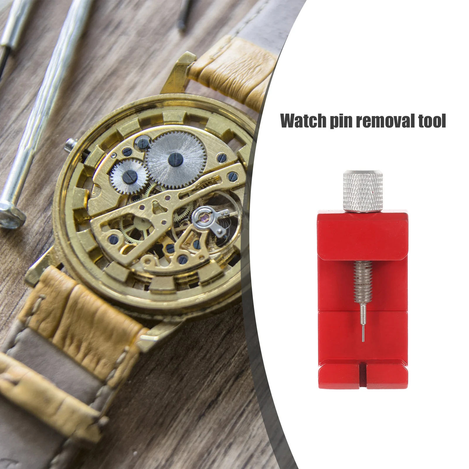 

1Set Watch Link Removal Tool Kit Durable Chrome Vanadium Steel Band Adjuster Professional Repair Tool Watch Pin Remover