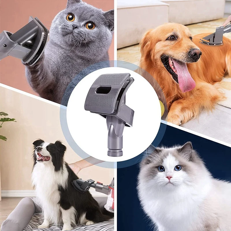 Pet Grooming Tool Dog Brush Vacuum Cleaner for Dyson V11 V10 V8 V7 V15 Vacuum Clean With Converter Pets Hair Tool