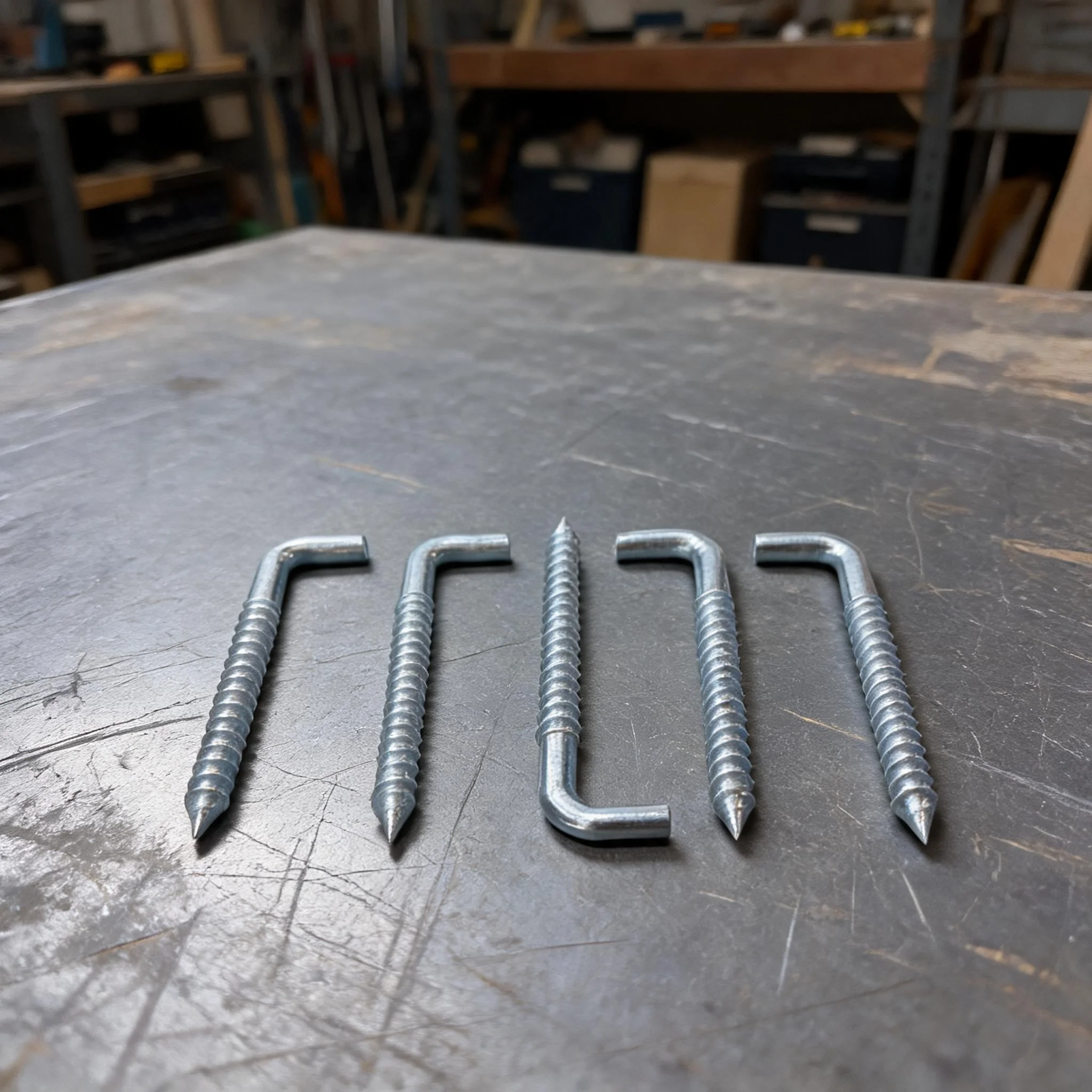 100Pack L Shaped Screw Hooks Heavy-Duty Carbon Steel Rust Resistant Self Tapping Right Angle Hangers For Wood Drywall Cabinet