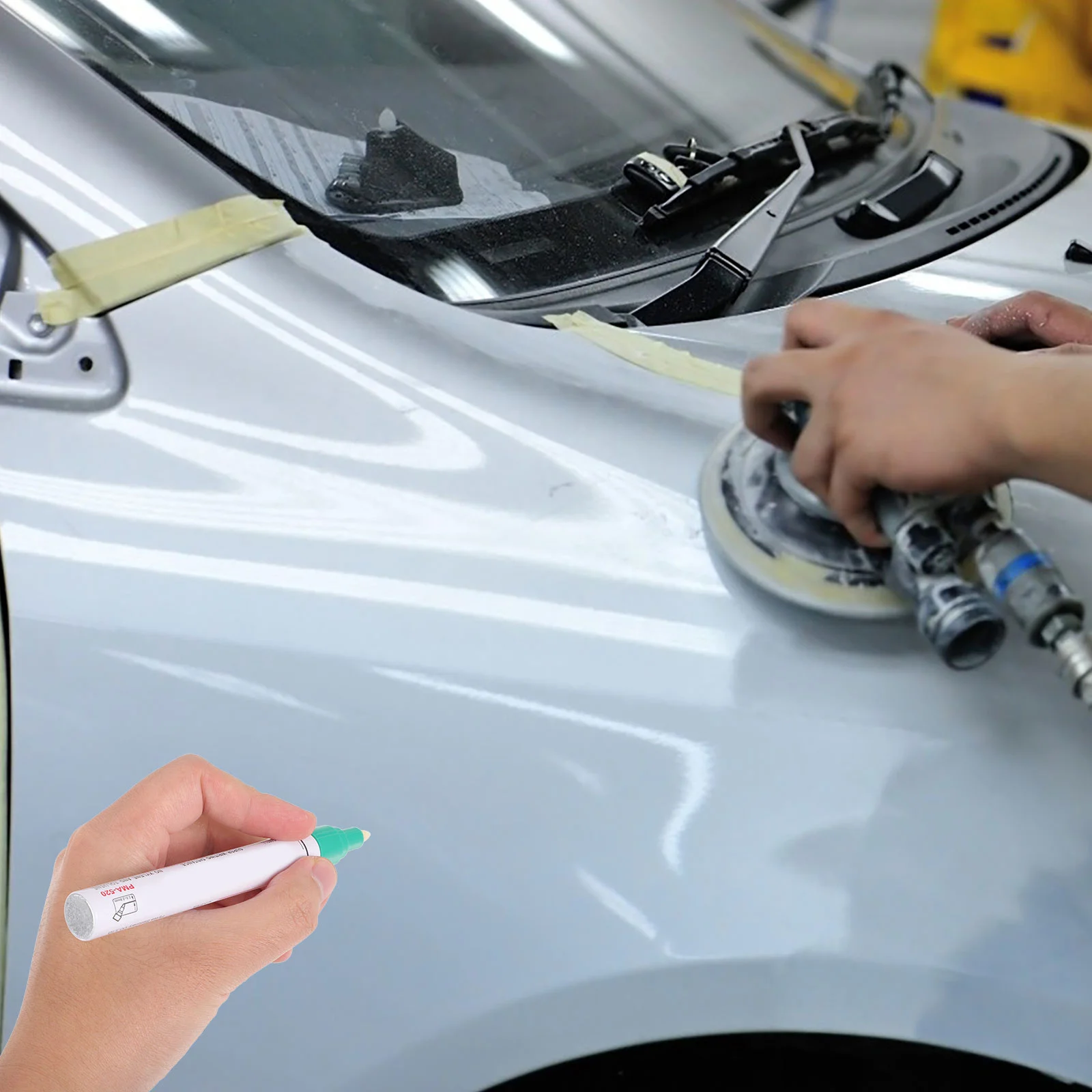 

1Set Car Paint Pen Up Paint Pen for Vehicle Scratches Quick Fix Long Lasting Lightweight Design Repair Painting Pens