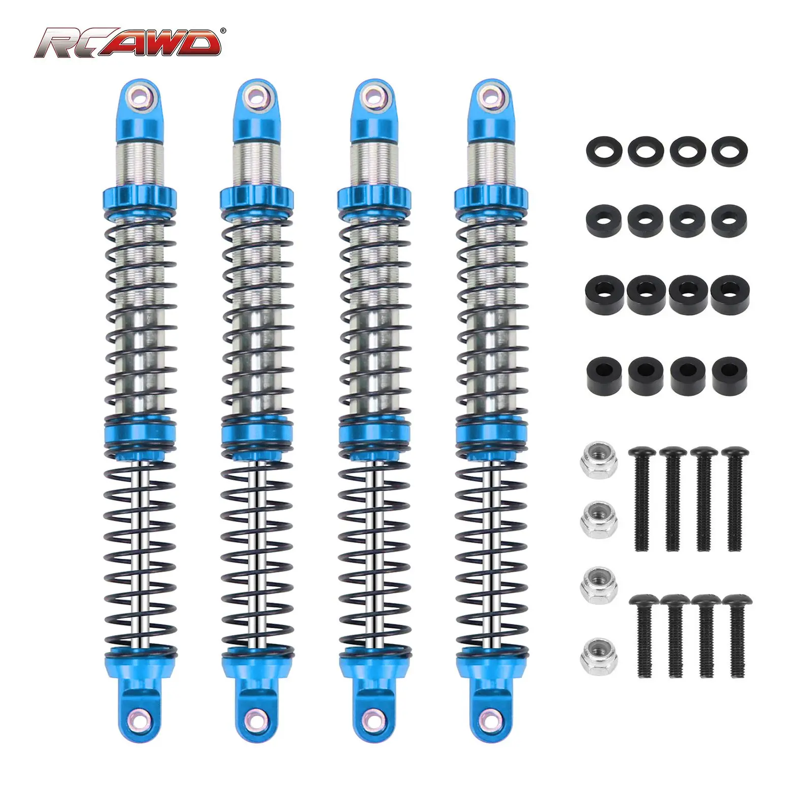 

2 pcs/set machined 7075 alloy 132mm damper shock absorber for 1-10 RC hobby car, oil filled type upgraded part