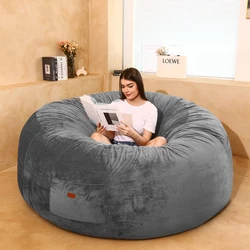 Kanapa Futon Bean Bag Pokrowiec na sofę Kołdra Pokrowiec na materac Zupełnie nowy Wygodny rozkładany futro Bez wypełniacza XXL Zmywalna poduszka dla dorosłych