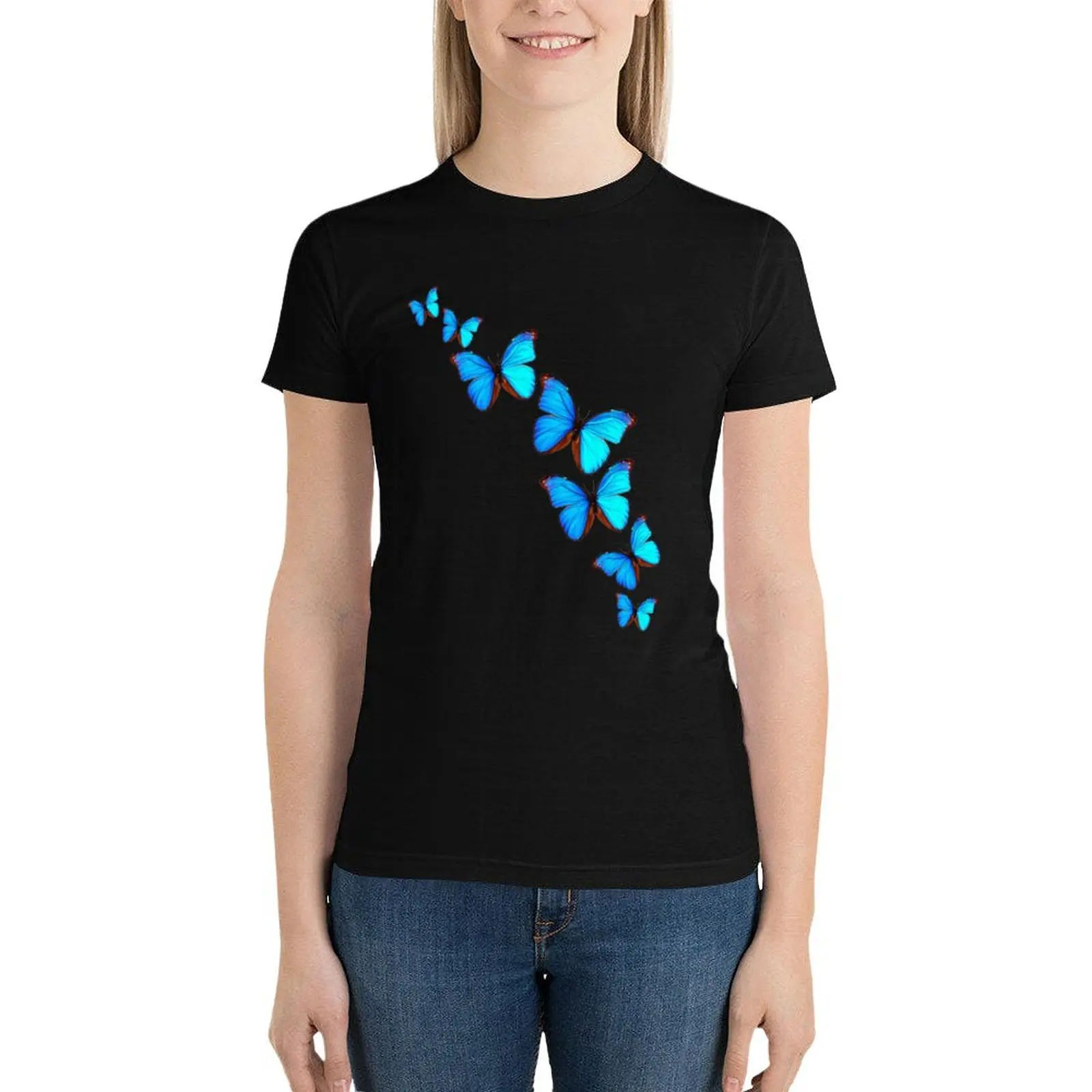 

A Kaleidoscope of Butterflies T-Shirt oversized cute clothes aesthetic clothes summer clothes for Women