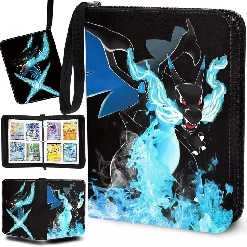 

New 200-400 Pcs Photo Album Notebook Playing Card Map Display Binder GX VMAX Letters Protector Cards Book Folder Anime Card
