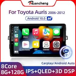 Ruancheng For Toyota Auris E140 E150 2006 - 2012 Car Radio Multimedia Video Player Navigation stereo GPS Android 10 No 2din