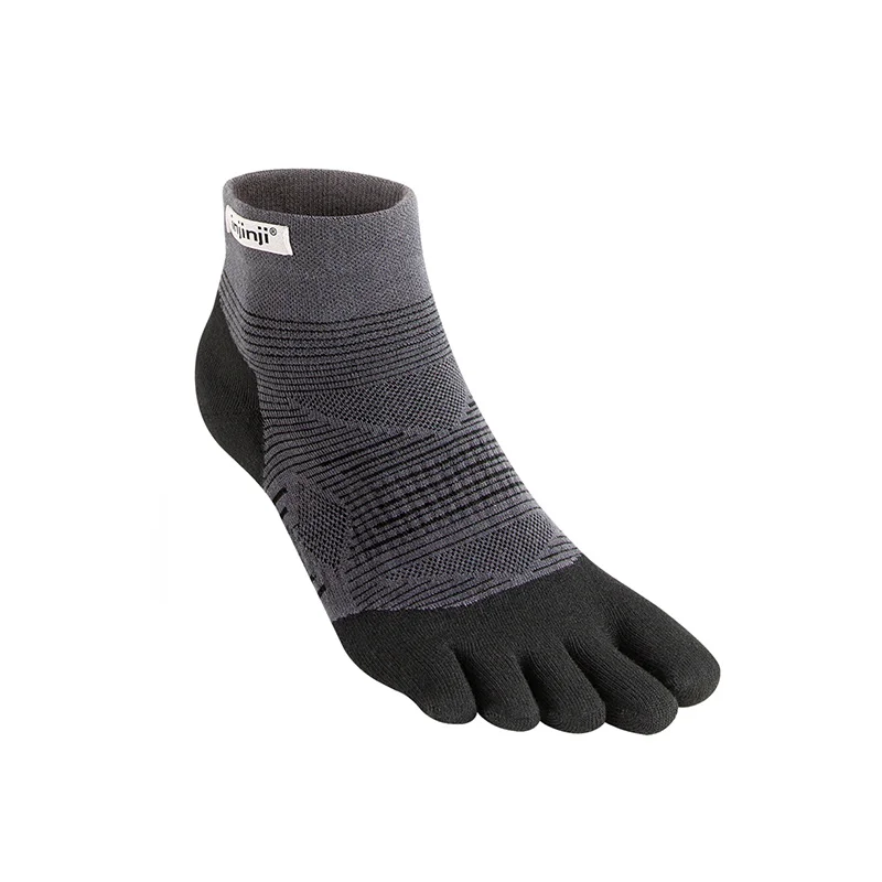 Injinji – chaussettes basses à cinq doigts pour hommes, bas de course, prévention des ampoules, Coolmax, séchage rapide, couleur unie, cyclisme,