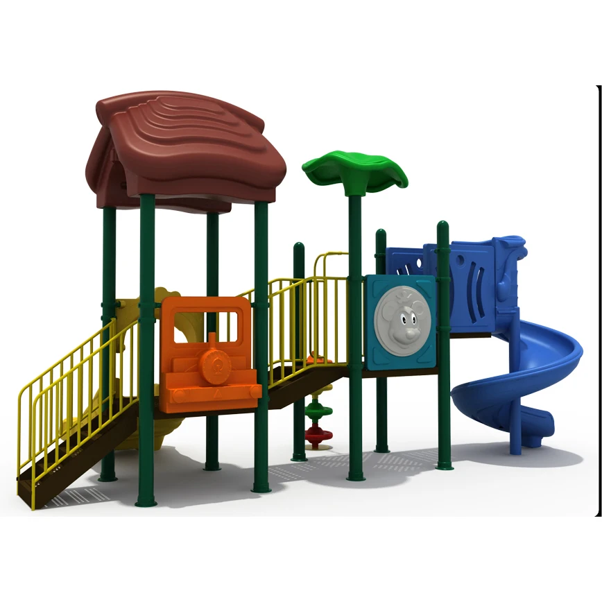 Anti-rust Kindergarten Slide for Children EU Standard Park Equipment  HZ-5319c