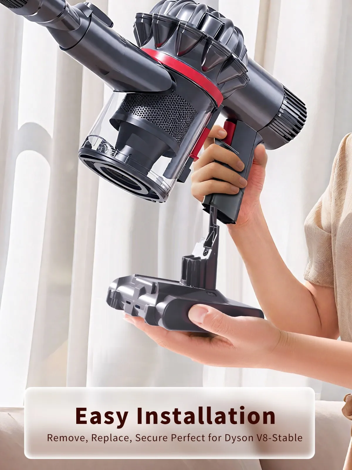 

21,6 В 8000 мАч аккумуляторная батарея для Dyson V8 SV10 беспроводной пылесос большой емкости запасные части замена