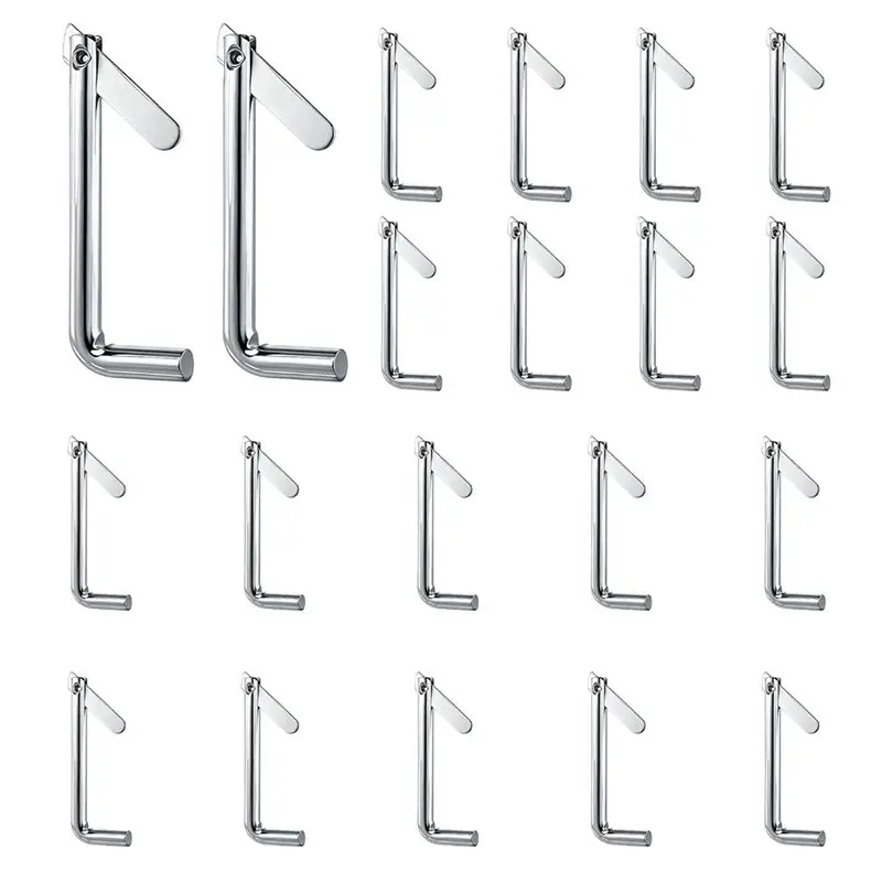 Scaffold Locking Pins 20Pcs Galvanized Steel Sturdy Toggle Pins For Scaffolding For Construction Frames Furniture DIY Projects