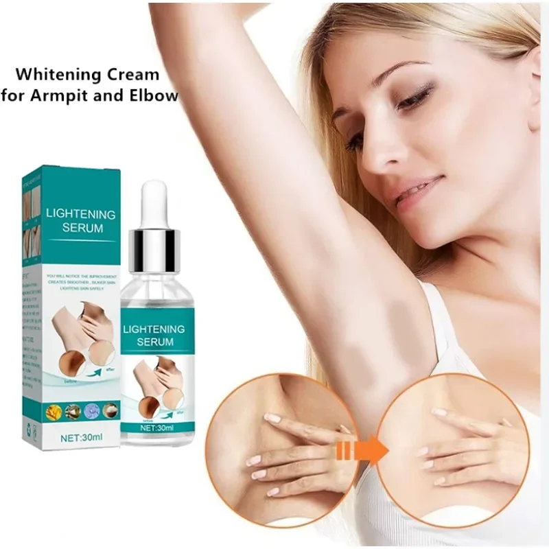 

Skin Whitening Serum Private Parts Underarm Bleaching Serum Whiten Brighten Butt Knee Inner Thigh Arm Body Remove Dark Melanin