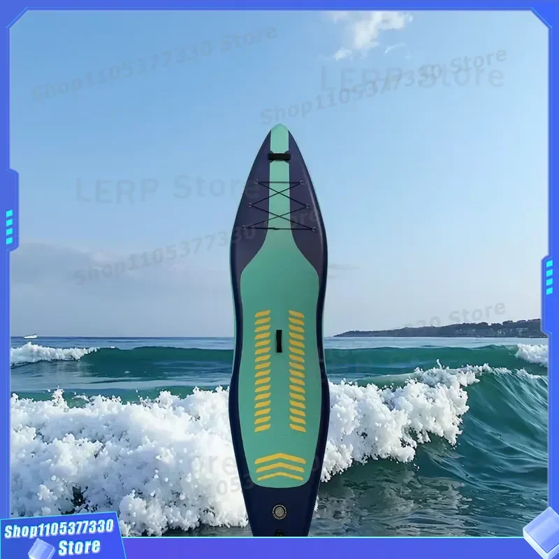 Ultra-Light SUP Inflatable Stand Paddle Board Adjustable Paddle Pump Three Fins Backpack Leash for Ocean Waters ISUP
