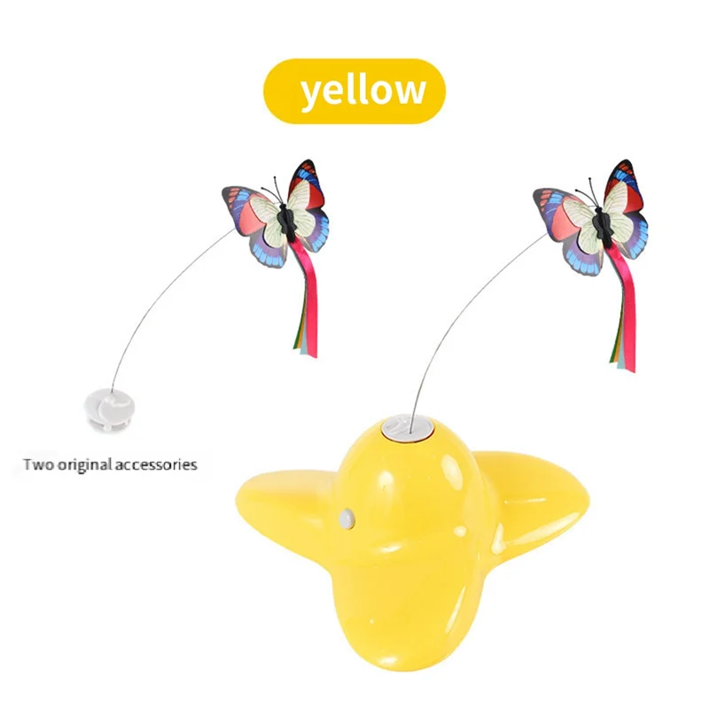 Rotating Motion Activated Butterfly Funny Smart Interactive Flutter Bug Automatic Puzzle Cat -New