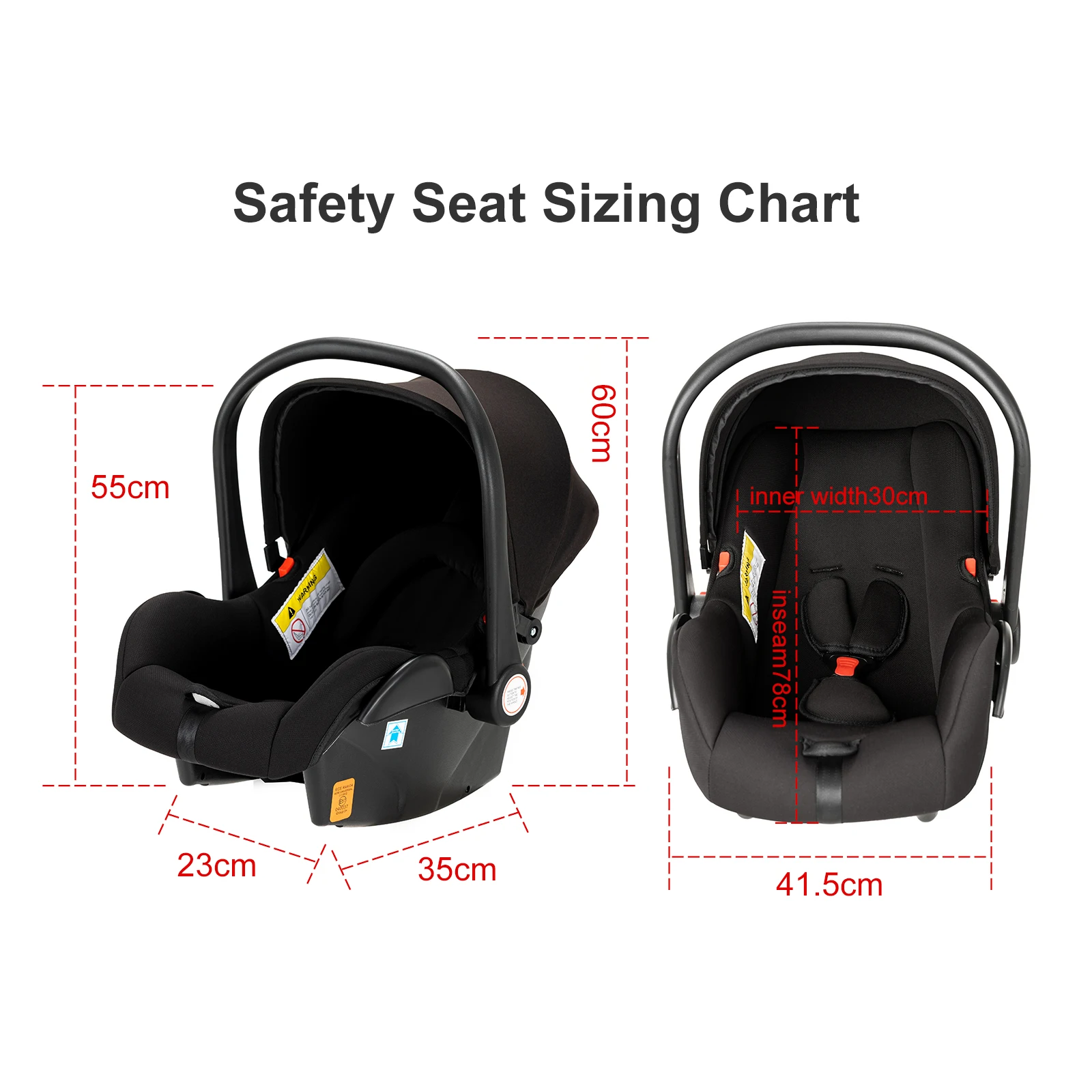 Sedili per neonati Cestino portatile per neonati con base Cestino porta neonati ISOFIX Bambini Madre-Bambini Luce Neonato Multifunzionale