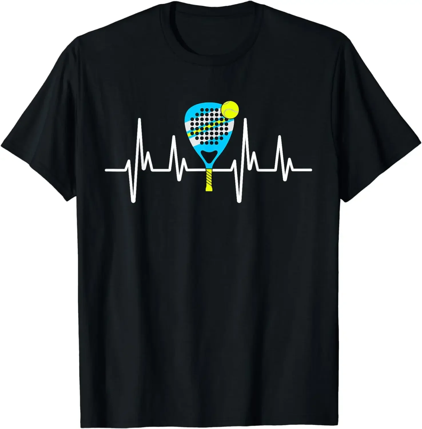 Camiseta Vintage para Hombre, Ropa de calle de gran tamaño, entrenador de tenis, raqueta de pádel, jugador de pádel