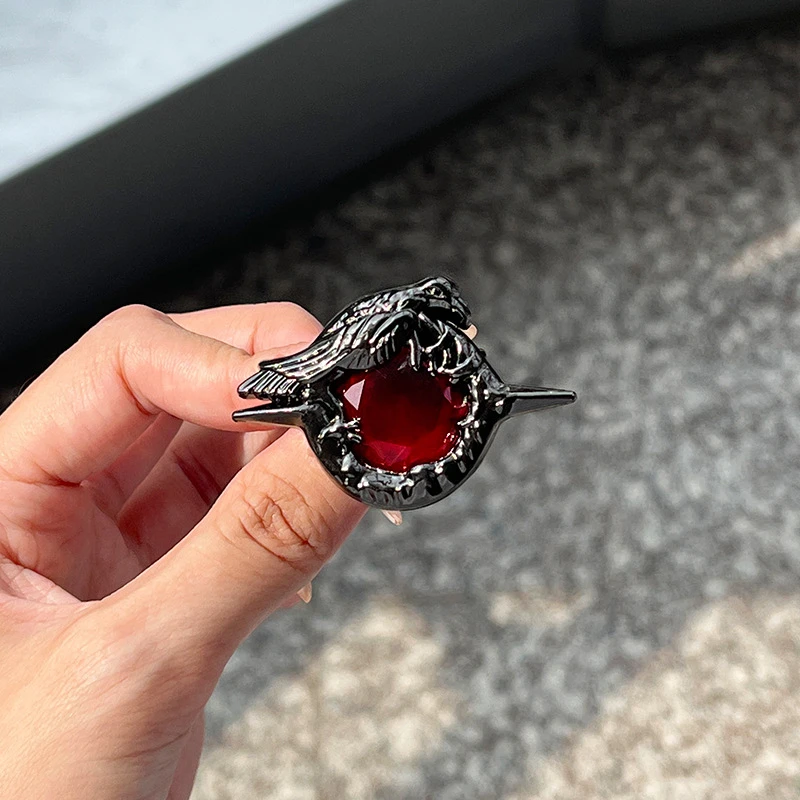 Game Love and deepspace Sylus Crow Cosplay Badge Necklace Alloy Red Gem Brooch Lapel Pins Jewelry Bag Costume Accessories Prop