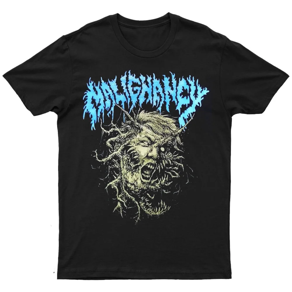 

2025 New MALIGNANCY - STAY MALIGNANT Printed Unisex Street Fashion Trend Short Sleeved Pure Cotton Round Neck
