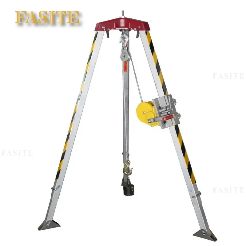 For Fire Rescue Aluminum Alloy Tripod All Terrain Deep Well Rescue High Strength Combined Bracket Heavy Duty Portable