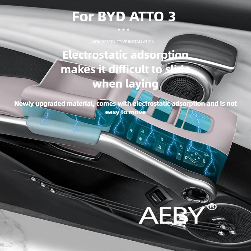 AEBY لـ BYD ATTO 3 Smart Driving Edition 2022-2025 واقي سيليكون كامل التفاف، حصيرة داخلية مضادة للخدش للسيارة، غطاء سيليكون #1