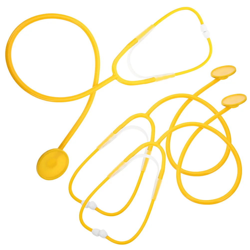 3pcs Kids Stethoscope For Toddlers Pretend Play Doctor Role Play Set Hospital Simulation Classroom Halloween Costume Cosplay