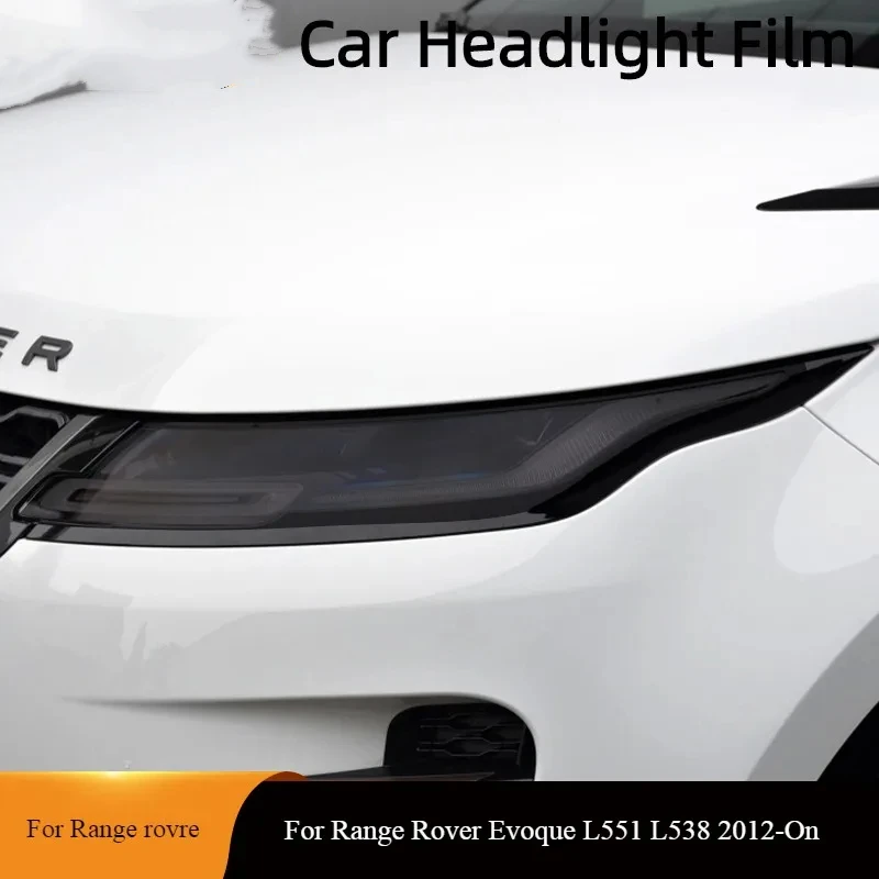 Для Range Rover Evoque L551 L538 2012-On, тонировка автомобильной фары, Черная защитная пленка, прозрачные наклейки из ТПУ, аксессуары Для Range Rover Evoque L551 L538 2012-On, тонировка автомобильной фары, Черная защитная пленка, прозрачные наклейки из ТПУ, аксессуары