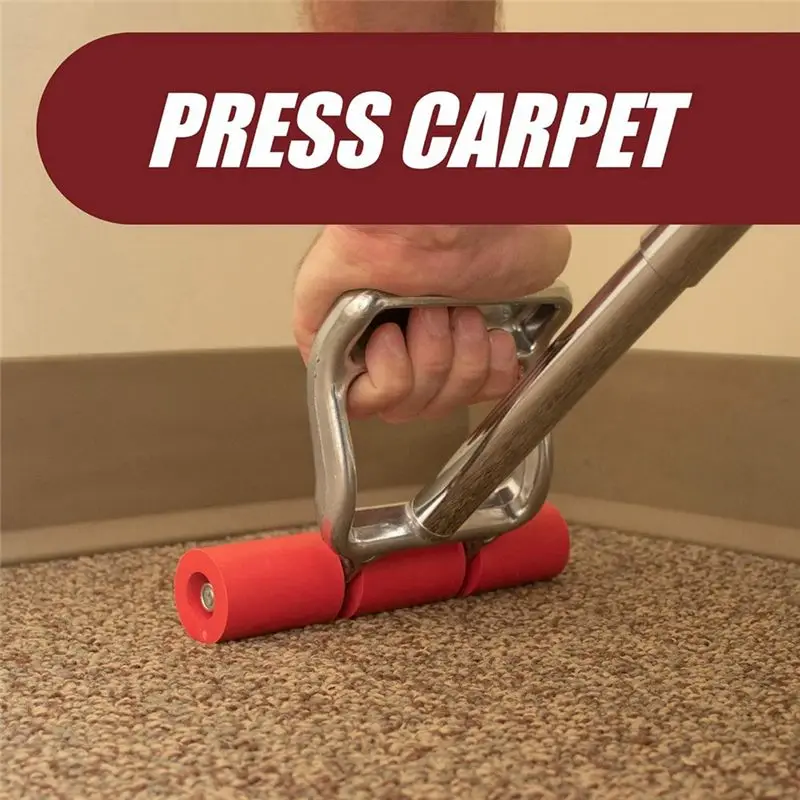 ABKJ-Retractable Heavy-Duty Floor And Wall Roller For Laminate, LVP, Carpet, Tile And Wall Coverings, Extends Up To 27 Inches
