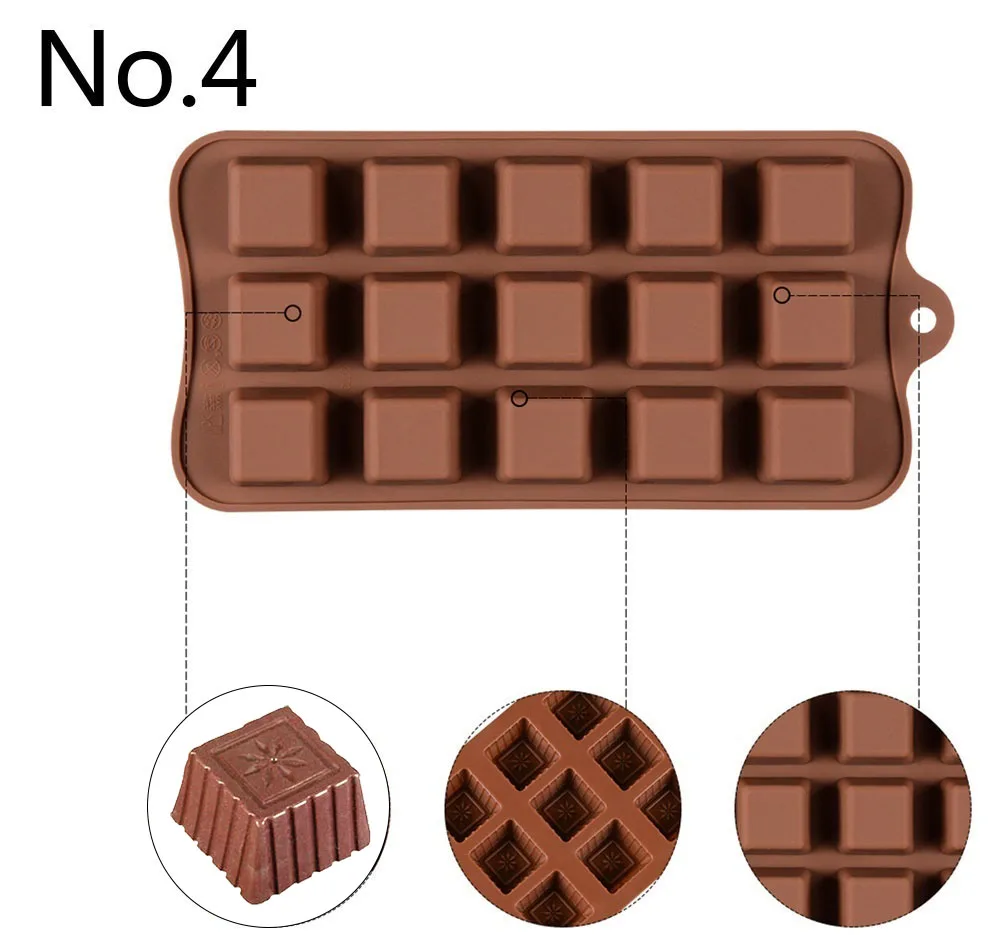 29 style Silicone Chocolate Mold 3D Baking Mold Fun Baking Tools For Jelly Candy Numbers Fruit Cake Kitchen Gadgets DIY Homemade