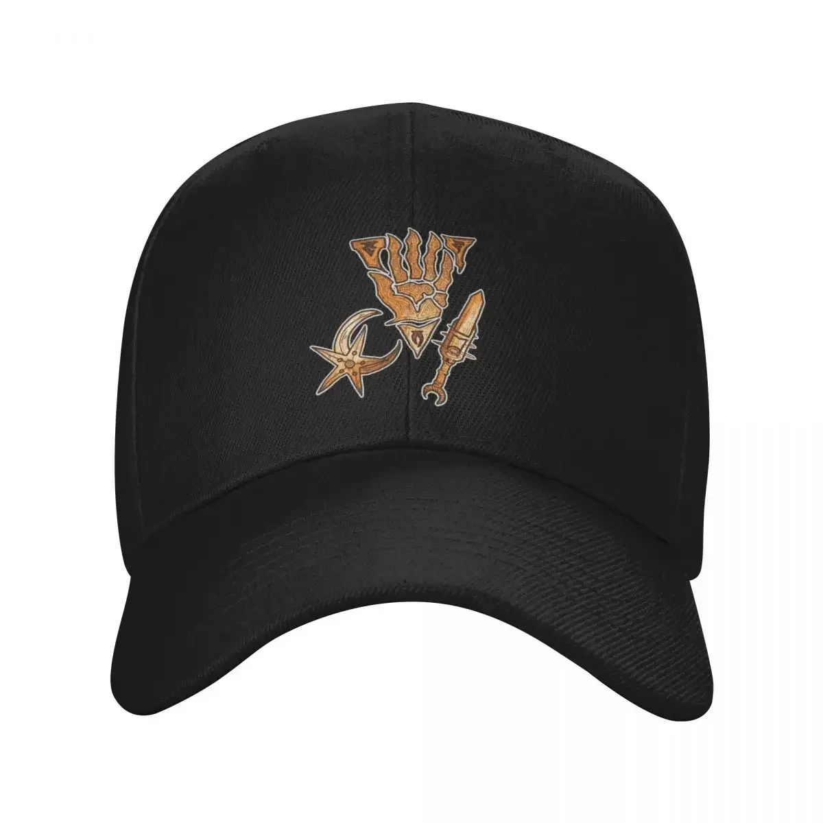 New Nerevar's Past Morrowind Aged Pattern Box Art Inspired Scrolls Elder Online Fantasy RPG Dunmer Baseball Cap