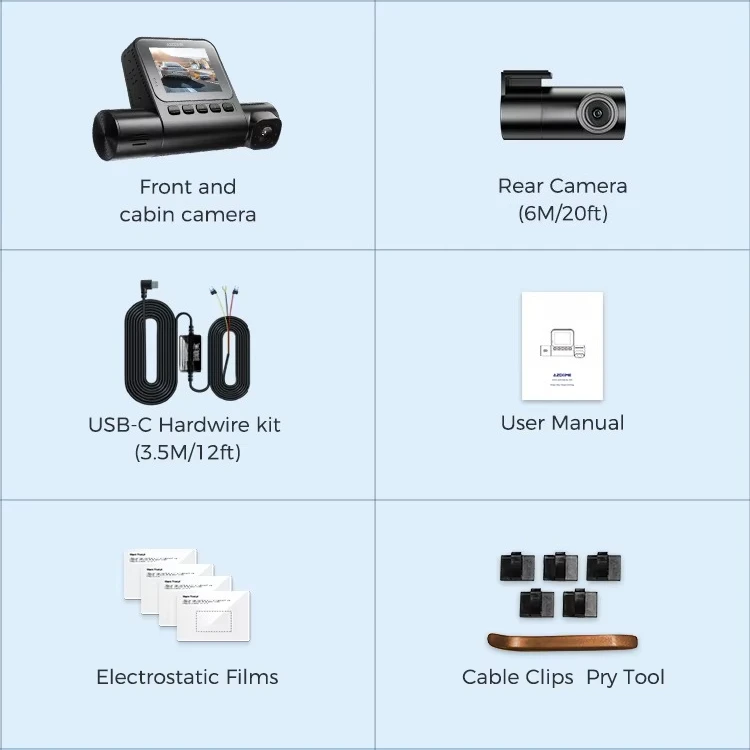 S58 3‑Channel 4G‑LTE Dash Cam, 2K SIM‑Card Car DVR, App Remote Live‑Stream 24H Parking Monitoring Two‑Way Audio