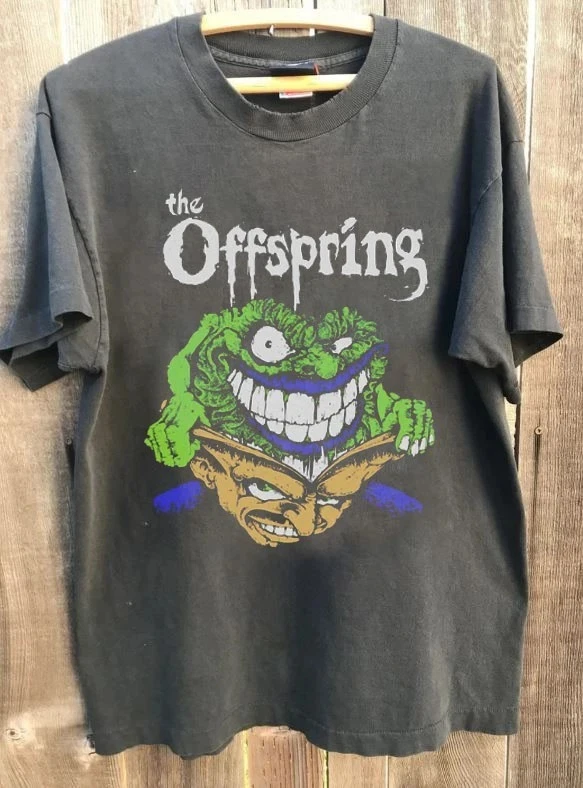 

Plus Size Summer Women's Vintage The Offspring T-Shirt Unisex Cotton Breathable Stylish Versatile Street Style Oversized