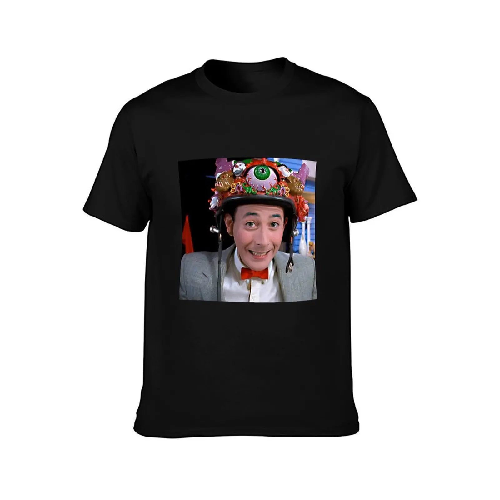Peewee Crazy Helmet T-Shirt Novelty Graphic Tee Shirt T-Shirt