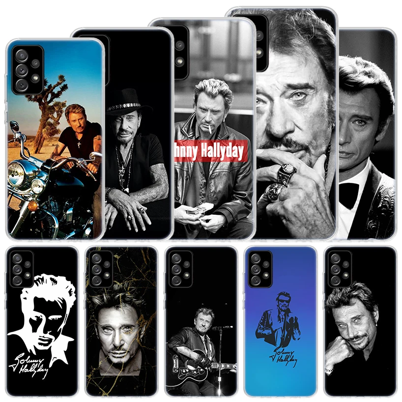 Johnny Hallyday Music Soft Case For Samsung Galaxy A51 A71 A50 A70 A21S Phone Cover A30 A20E A10 A31 A41 A6 A7 A8 A9 Shell Coque