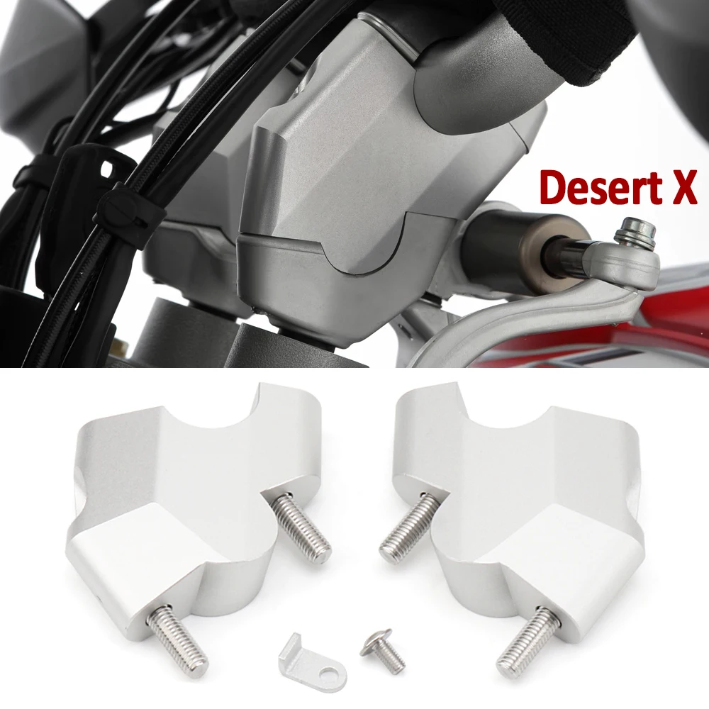 

CNC Handlebar Riser Clamp For Ducati Desert X DesertX 2022 2023 Motorcycle Accessories Handle Bar Heighten Move Back Adapter