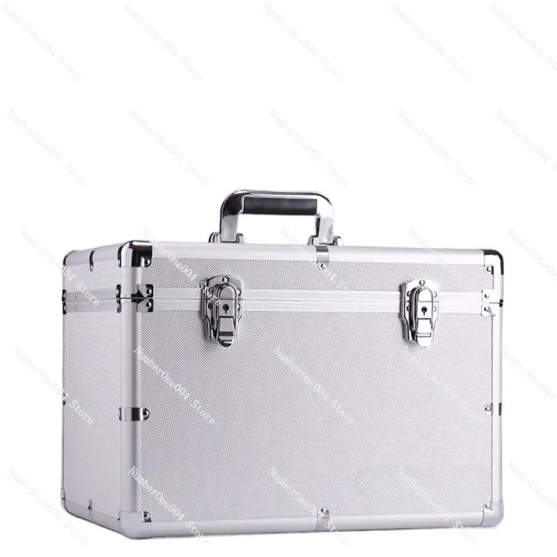 

Aluminum Alloy Packaging Box Toolbox Large Model Box Sample Display Portable Camera Household Box with Lock