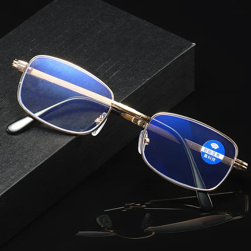 

Gold Silver Metal Frame Reading Glasses Men Women Presbyopia Magnifying Fashion Square Full-frame +1.0 1.5 2.0 2.5 3.0 3.5 4.0
