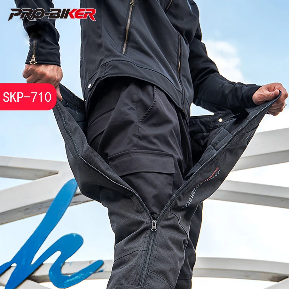 

Motorcycle Windproof Pants Motorcycle Riding Pants Anti-fall Thermal Equipment Detachable Windproof Quick-release Trousers S-3XL