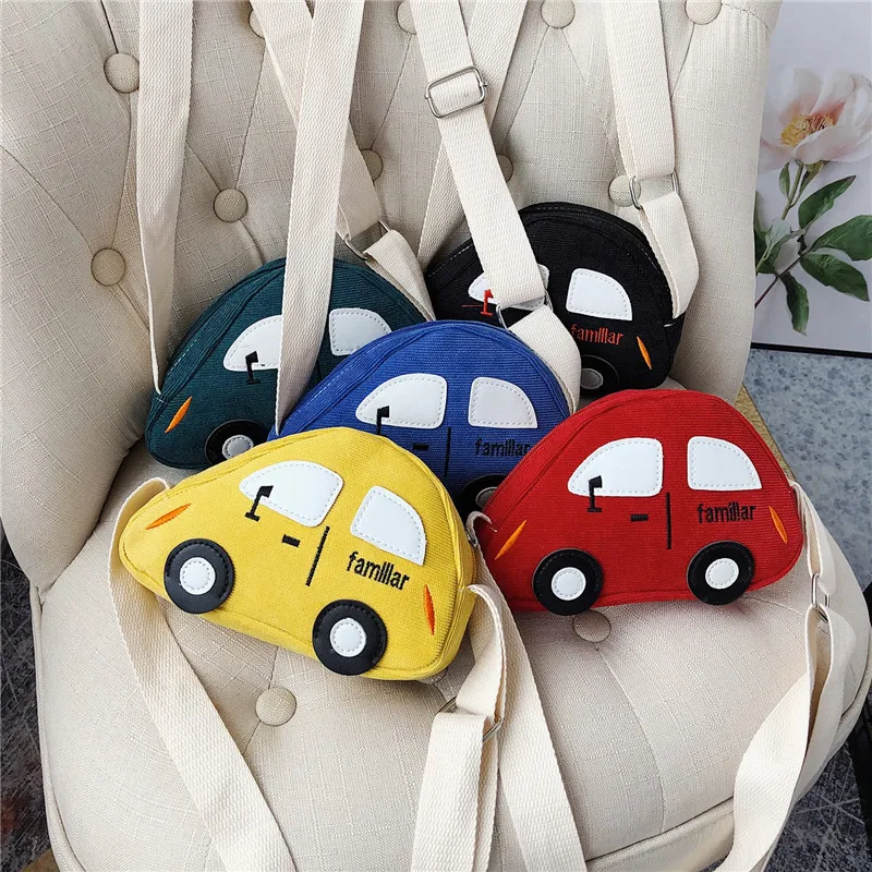 New Fashion Mini Crossbody Bag Packet Children Baby Boys Girls Car Shoulder Bag Handbags Cartoon Pig Mini Coin Purse