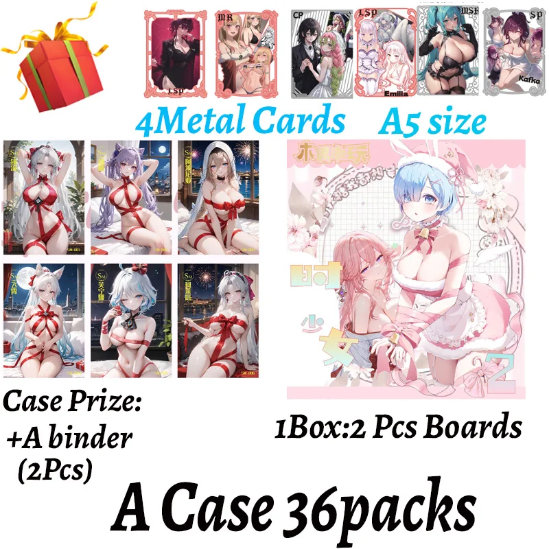 

Коллекционные доски формата A5 для девочек-подростков, Era Spicy Waifu Doujin Booster Rem Boa Nami Genshin Furina, подарок для хобби в стиле аниме