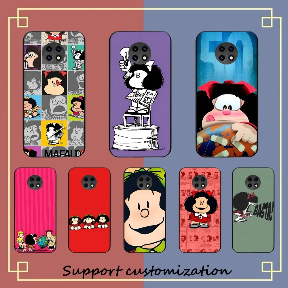 M-Mafalda  Phone Case For Redmi Note 4 X 5 A 6 7 8 T 9 9S 10 11 11S 11Epro Poco M3 pro