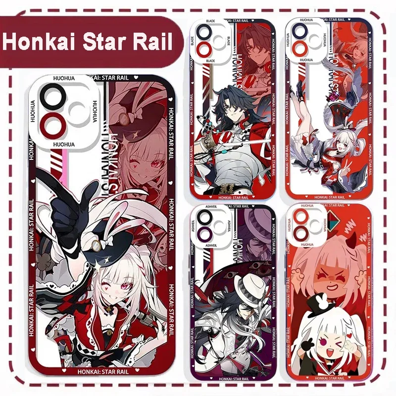 Funda Transparente Honkai Star Rail Sparkle La Mancha para Samsung Galaxy S26 S25 S24 S23 S22 Ultra FE Edge Plus A56 A36 A26 A57